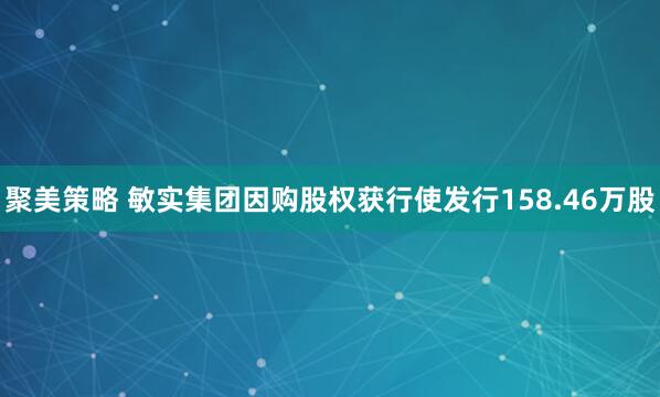 聚美策略 敏实集团因购股权获行使发行158.46万股